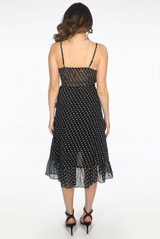 Polka Dot Wrap Cami Dress