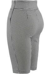 Gingham Button Trim Cycling Shorts