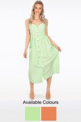 Stripes Button Down Day Dress