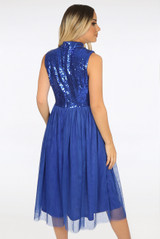 Sequin Bodice Tulle Dress