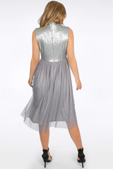 Sequin Bodice Tulle Dress