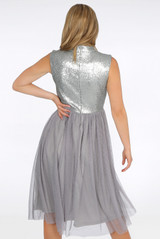 Sequin Bodice Tulle Dress