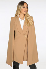 Tailored Long-line Cape Blazer - 6 colours