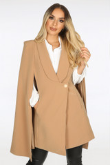 Tailored Long-line Cape Blazer - 6 colours