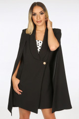 Tailored Long-line Cape Blazer - 6 colours