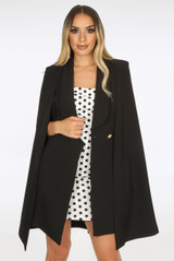 Tailored Long-line Cape Blazer - 6 colours