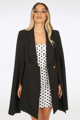 Tailored Long-line Cape Blazer - 6 colours