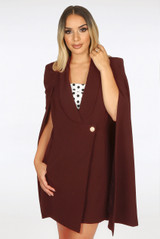 Tailored Long-line Cape Blazer - 6 colours
