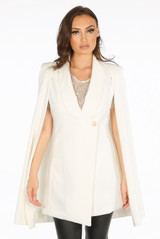 Tailored Long-line Cape Blazer - 6 colours