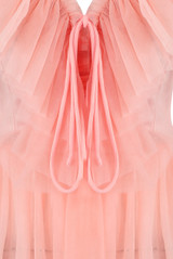 Cold Shoulders Tulle Tops