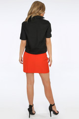 Dip Hem Cropped Shirt