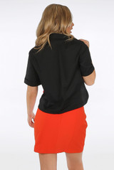 Dip Hem Cropped Shirt