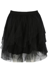 Wavy Tulle Mini Skirt