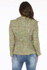 Boucle Tweed Double Breasted Blazer