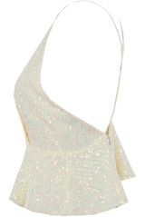 Sequin Crossover Back Cami