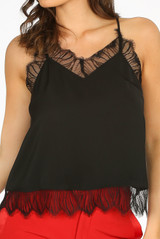 Net Scallop Trim Cami