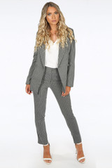 Stripes Double Breast Blazer & Trousers Suit