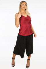 High Waist Wide Leg Culottes