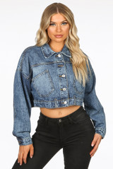 Blue Denim Side Pocketed Coat