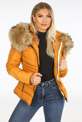 Faux Fur Hooded Puffer Jacket