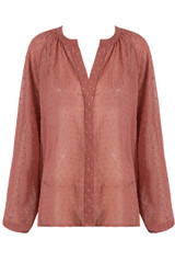 Embroidered Mesh Shirt