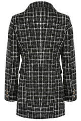 Glen Plaid Check Longline Coats