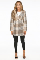 Glen Plaid Check Longline Coats
