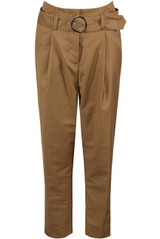 O Ring Belted Ankle Grazer Pants