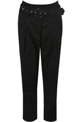 O Ring Belted Ankle Grazer Pants