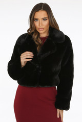 Teddy Faux Fur Cropped Jacket