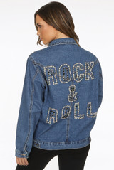 Rock & Roll Studded Denim Jacket