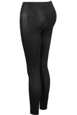 Wax Finish Skinny Jeans