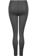 Wax Finish Skinny Jeans