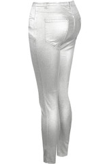 Wax Finish Skinny Jeans