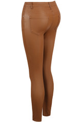 Wax Finish Skinny Jeans