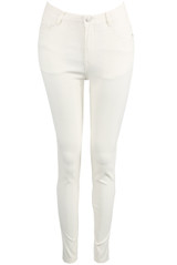 Wax Finish Skinny Jeans