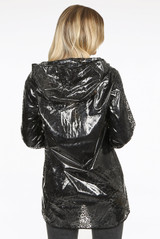 Sheer Printed Hooded Rain Mac 