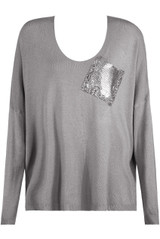 Silver Sequin Pocketed Jumper - Mix Colour Pack