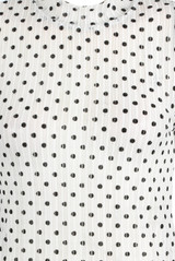 Polka Dot High Neck Blouse
