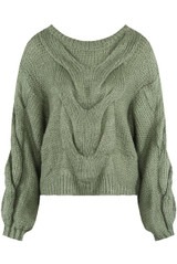 High Neck Knitted Jumper