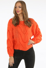 High Neck Knitted Jumper