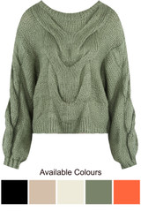 High Neck Knitted Jumper