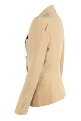 Puff Shoulders Double Breast Blazer
