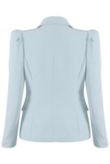 Puff Shoulders Double Breast Blazer
