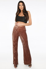 Corduroy Wide Leg Trousers