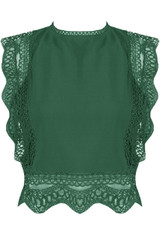 Crochet Lace Crop Tops