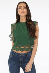 Crochet Lace Crop Tops