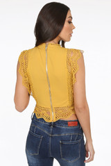 Crochet Lace Crop Tops