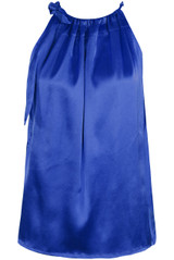 Satin Front Tie Up High Neck Top Satin Front Tie Up High Neck Top