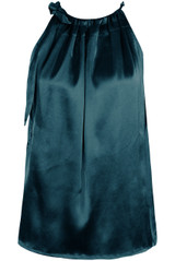 Satin Front Tie Up High Neck Top Satin Front Tie Up High Neck Top